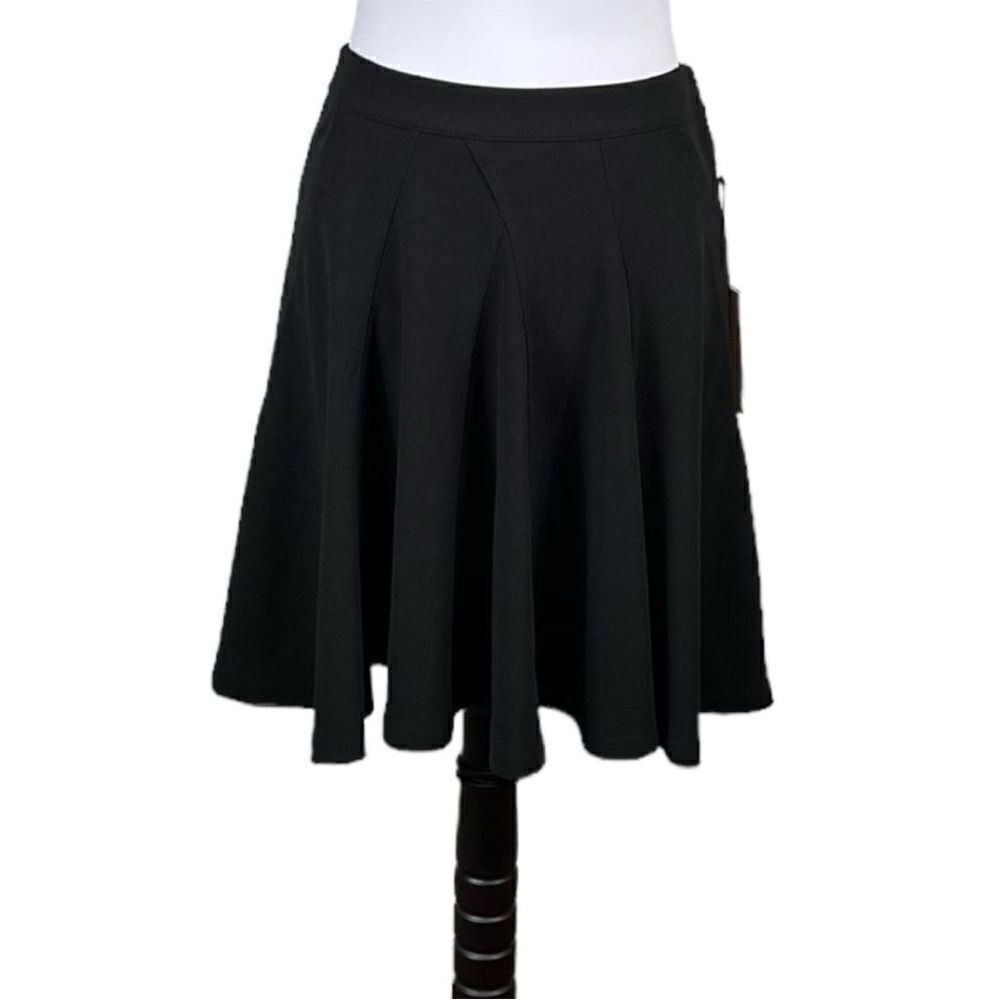 NWT Ivanka Trump Black Fit And Flare Skirt,‎ Size 6